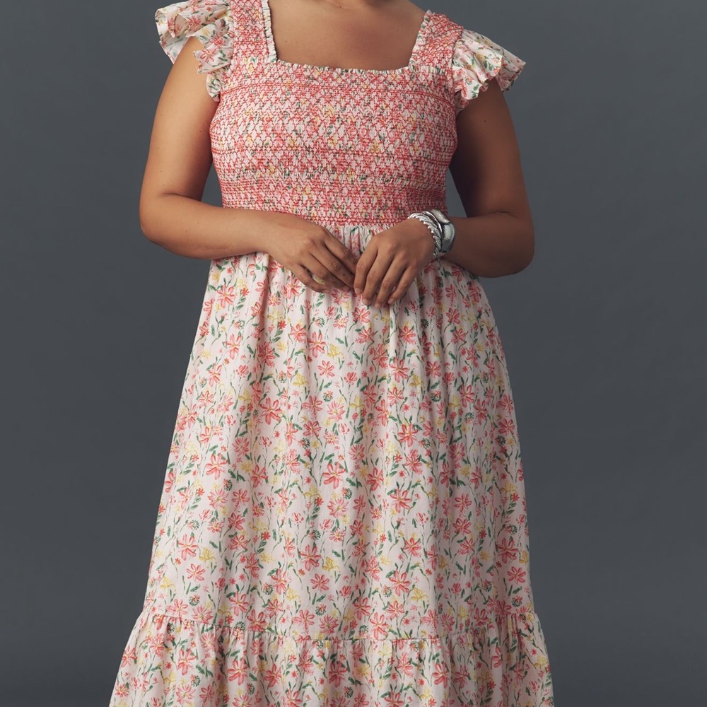 Anthropology Pretty Pink Dress
